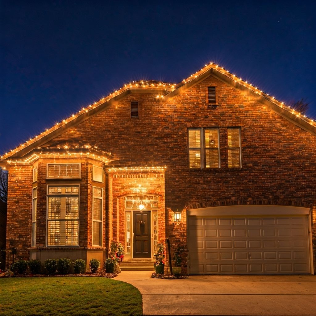 Roofline lighting example